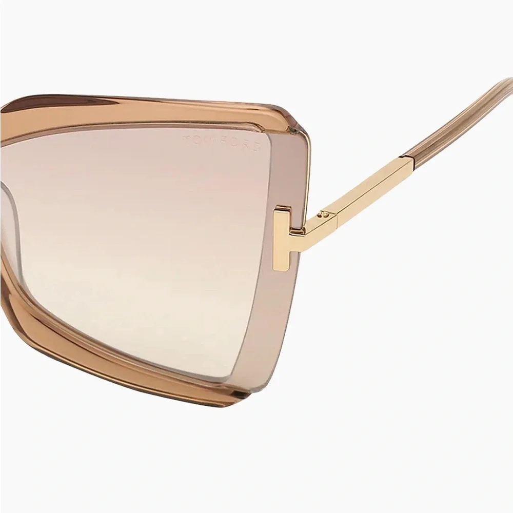 TOM FORD ‘Gia’ Fab Luxury Oversized Statement Sunnies, Cat Eye/Butterfly. EUC 🔥 - Picture 4 of 7